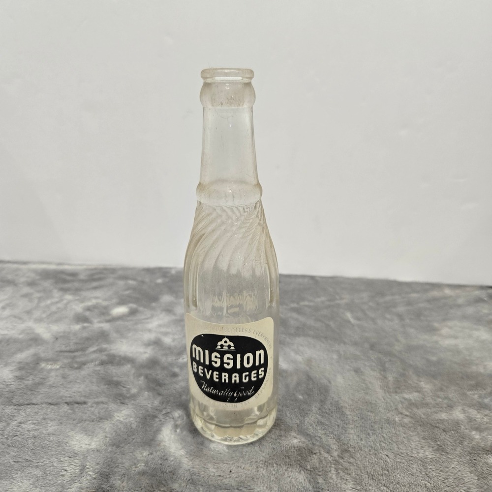 Vintage‎ Mission Beverages Soda Bottle 7oz Mattoon Mission Orange Bottling Co IL